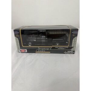 Motor Max 1955 Chevy 5100 Stepside Black 1:24 Scale Diecast Model Car 73200AC